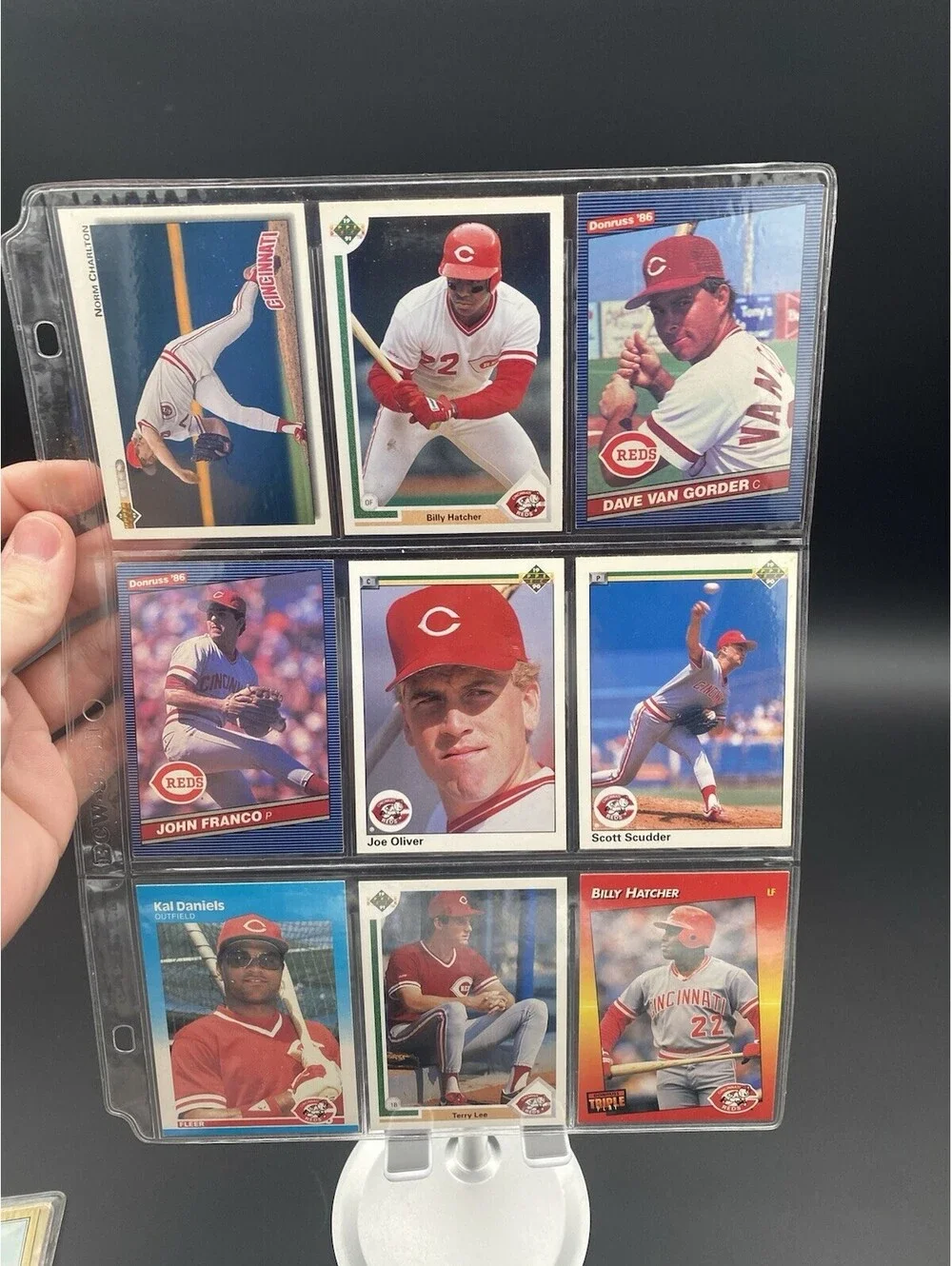 MLB Cincinnati Reds Mixed Lot of 60 Different Vintage Trading Cards - 1979-1992